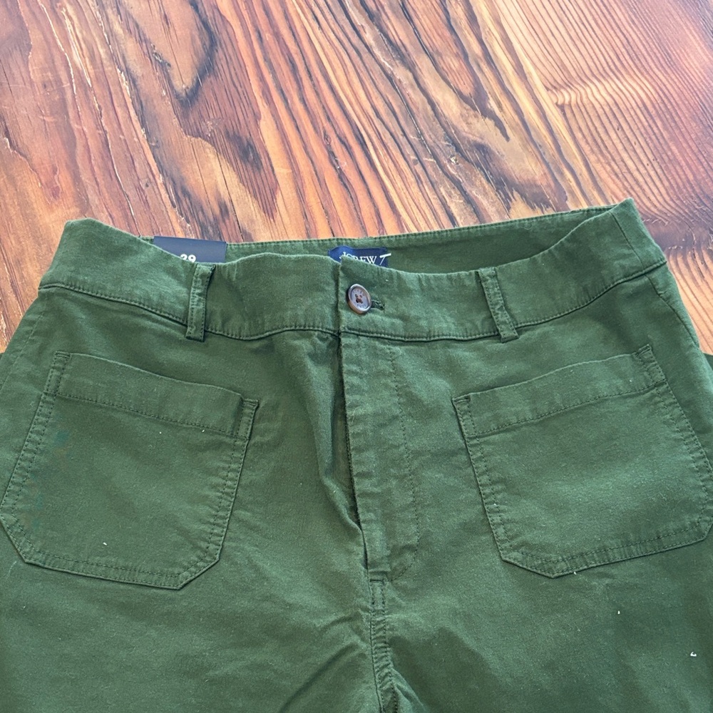 J. Crew Olive Lizzie Pants-NEW WITH TAGS